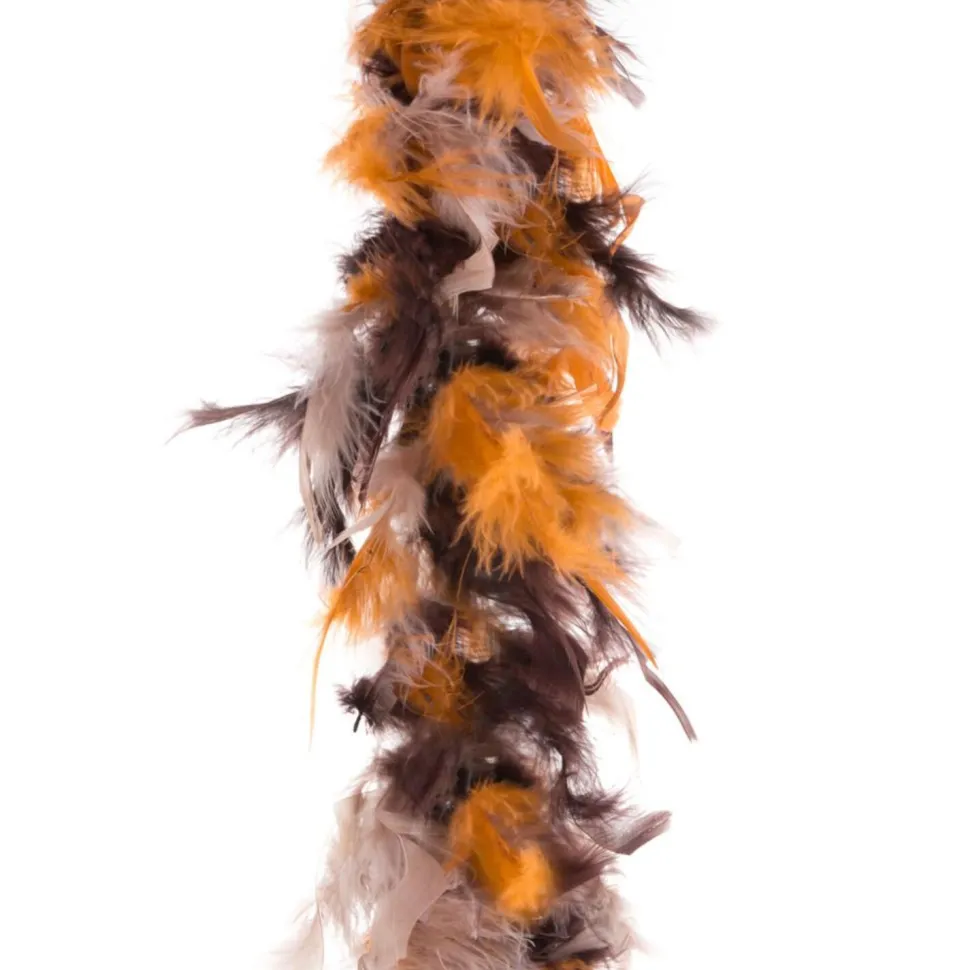 NEU Federboa Braun-Mix, ca. 180cm lang, 45 g