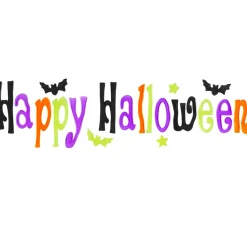 NEU Fensterbild Happy Halloween zum Ankleben, 50x15cm