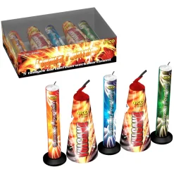 NEU Feuerwerk Sommer-Fontänen Vulkane, 5er Pack
