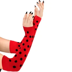 NEU Fingerlose Handschuhe / Armstulpen Marienkäfer