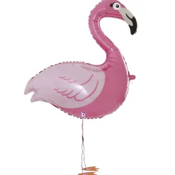 NEU Folienballon Airwalker Flamingo, pink, 69x85cm