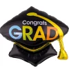 NEU Folienballon Akademiker-Hut, Congrats Grad, ca. 70cm