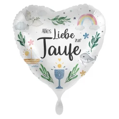 NEU Folienballon - Alles Liebe zur Taufe - ca. 45cm Durchmesser