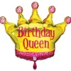 NEU Folienballon Birthday Queen Krone, 75x58cm