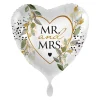 NEU Folienballon Botanical - Mr. and Mrs. - ca. 45cm Durchmesser
