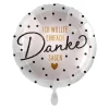 NEU Folienballon - Danke sagen - ca. 45cm Durchmesser