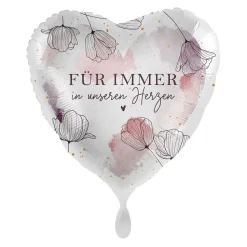 NEU Folienballon - Für immer in unseren Herzen - ca. 45cm Durchmesser