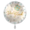 NEU Folienballon Glücksklee - Viel Glück - ca. 45cm Durchmesser