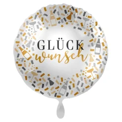NEU Folienballon - Glückwunsch - ca. 45cm Durchmesser