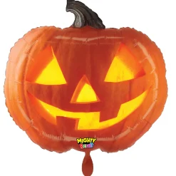 NEU Folienballon Halloween Jack-O-Lantern Kürbis, 59x52cm