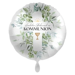 NEU Folienballon - Herzlichen Glückwunsch zur Kommunion - ca. 45cm Durchmesser