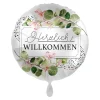 NEU Folienballon - Herzlich Willkommen - ca. 45cm Durchmesser