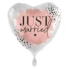 NEU Folienballon - Just Married - ca. 45cm Durchmesser