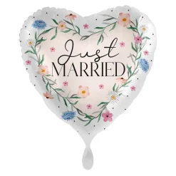 NEU Folienballon - Just Married - ca. 45cm Durchmesser