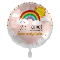 NEU Folienballon - Kopf Hoch! - ca. 45cm Durchmesser
