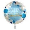NEU Folienballon Lucky Blue - Alles Gute zum Geburtstag - ca. 45cm Durchmesser