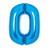 NEU Folienballon Medium Zahl 0, blau, ca. 66cm hoch