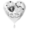 NEU Folienballon - Mr and Mrs - ca. 45cm Durchmesser