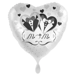 NEU Folienballon - Mr. & Mr. Love - ca. 45cm Durchmesser