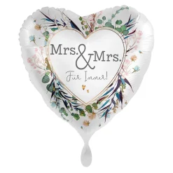 NEU Folienballon - Mrs. & Mrs. - ca. 45cm Durchmesser