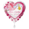 NEU Folienballon Pink - Alles Liebe zur Geburt - ca. 45cm Durchmesser