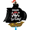 NEU Folienballon Piratenschiff Happy Birthday, 80x87cm