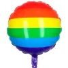 NEU Folienballon Regenbogen-Farben, ca. 45cm