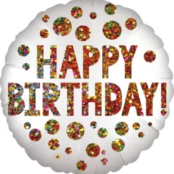 NEU Folienballon Satin Infused Birthday Sequins, ca. 43 cm