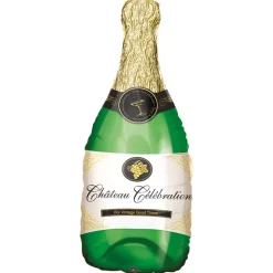 NEU Folienballon Sektflasche Champagnerflasche, ca. 35x91cm