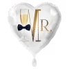 NEU Folienballon Sektglas - Mr. - ca. 45cm Durchmesser