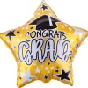 NEU Folienballon Stern Congrats Grad, ca. 45cm