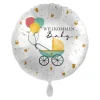 NEU Folienballon - Willkommen Baby - ca. 45cm Durchmesser