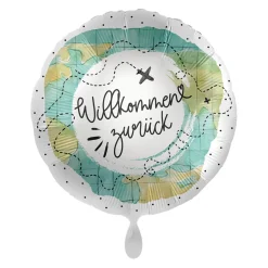 NEU Folienballon - Willkommen zurück - ca. 45cm Durchmesser