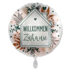 NEU Folienballon - Willkommen Zuhause - ca. 45cm Durchmesser