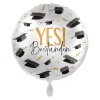 NEU Folienballon - YES! Bestanden - ca. 45cm Durchmesser