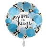 NEU Folienballon - Yippie, ein Junge - ca. 45cm Durchmesser