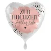 NEU Folienballon - Zur Hochzeit alles Liebe - ca. 45cm Durchmesser