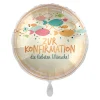 NEU Folienballon - Zur Konfirmation die liebsten Wünsche - ca. 45cm Durchmesser