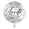 NEU Folienballon - Zur Taufe alles Gute - ca. 45cm Durchmesser