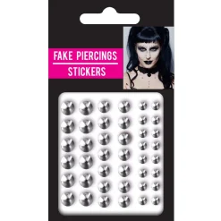 NEU Gesichts-Fake-Piercings, selbstklebend, 42 Stück