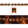 NEU Girlande Happy Halloween mit schwarzen und orangenen Wimpeln, 3m