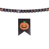 NEU Girlande Happy Halloween mit schwarzen Wimpeln und farbigem Schriftzug, 3m