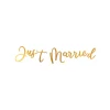 NEU Girlande Just Married, Gold, 91,5cm