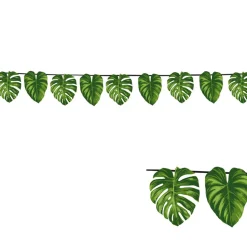 NEU Girlande Palmblätter aus Pappe, ca. 3m