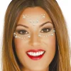 NEU Glitzersteine fürs Gesicht Silberne Perlen