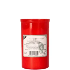 NEU Grablicht T3, Höhe 10 cm, Ø 6,4 cm, rote Hülle