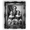 NEU Gruseliger Aufkleber mit 3 Horror-Schwestern im Vintage-Stil, ca 58x45cm