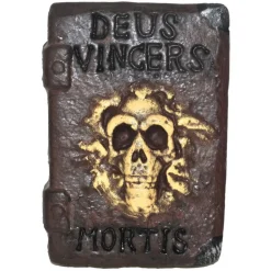 NEU Gruseliges Buch mit Totenkopf, Halloween-Deko, 20 x 30 cm