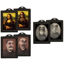 NEU Gruseliges Halloween-Bild mit Holographie-Effekt - Größe ca. 36 x 48 cm