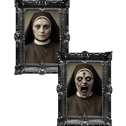 NEU Gruseliges Nonnen-Halloween-Bild mit Holografie-Effekt, ca. 35x48cm